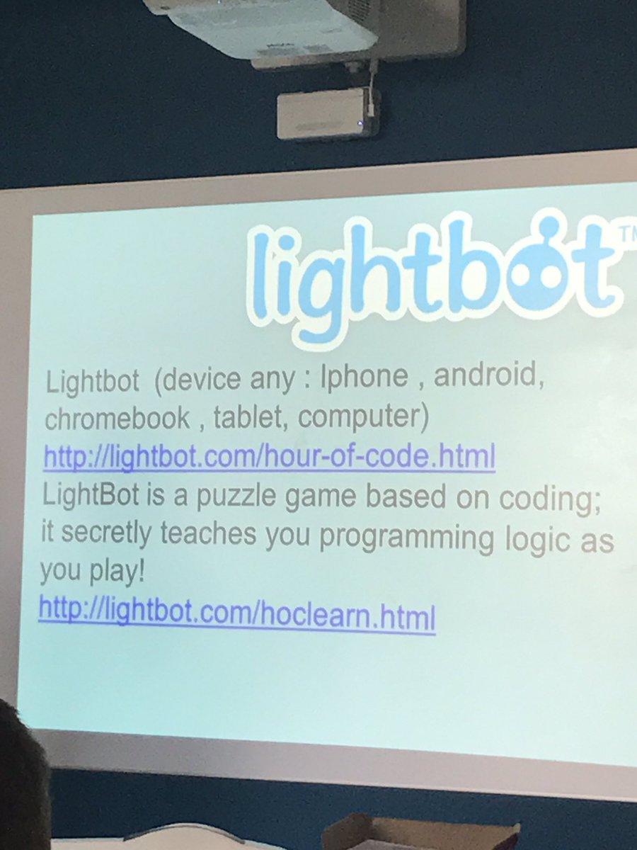 MsMoodster's tweet photo. Want to try coding in your class? Try lightbot, or https://t.co/MbMOOZSDNH. Thanks Said El Mejdani @ATALocal48 #ata48 https://t.co/oaMfy1y1Rc