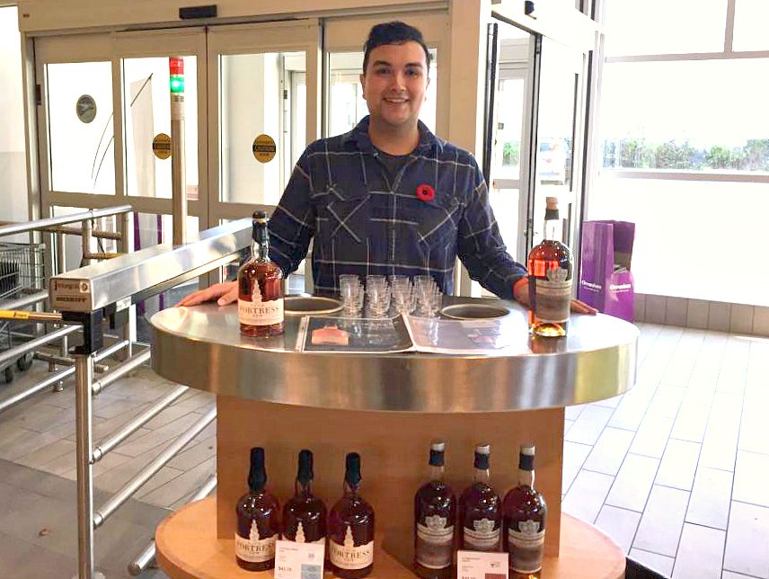 AuthenticCoast's tweet photo. Hey #Halifax! Start your weekend with a free tasting of our @fortressrum & @GLYNNEVAN Whisky at @theNSLC on Agricola. Alex is here til 8 pm! https://t.co/VZ7n7PaTA1