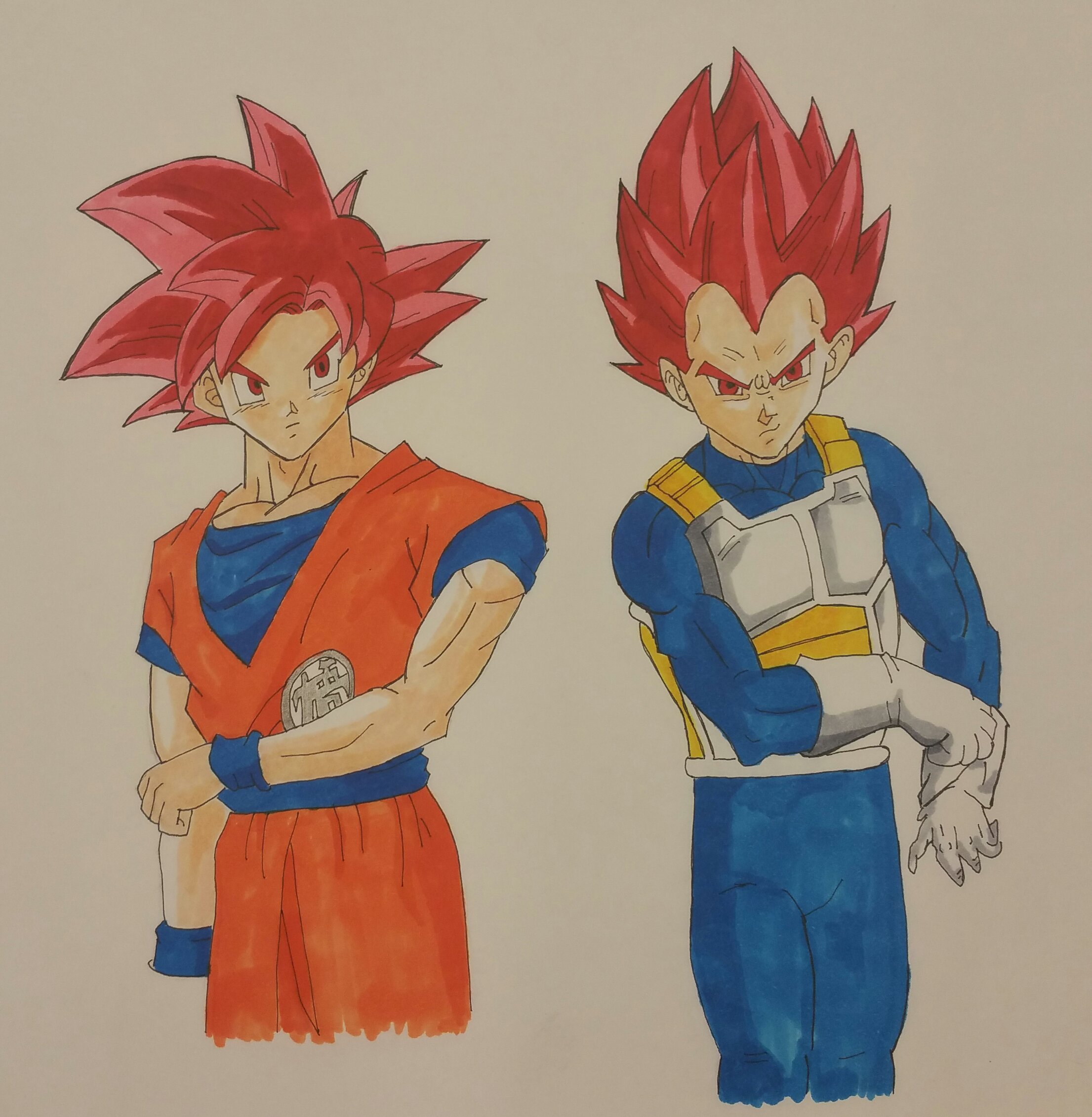 HOW TO DRAW GOKU SSJ GOD , desenho do goku super sayajin god 