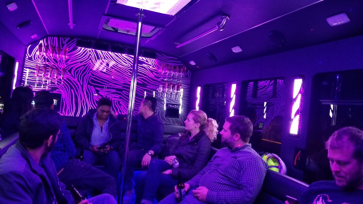 bbethbryan's tweet photo. Great day down at UVa touring the UHE project and getting a peak at the Chem Building Reno with @PerkinsWill_DC &amp; @WalterPMooreEng party bus for the win! Thanks to @SkanskaUSA  &amp; @WhitingTurner! https://t.co/hl9rQQGbN5
