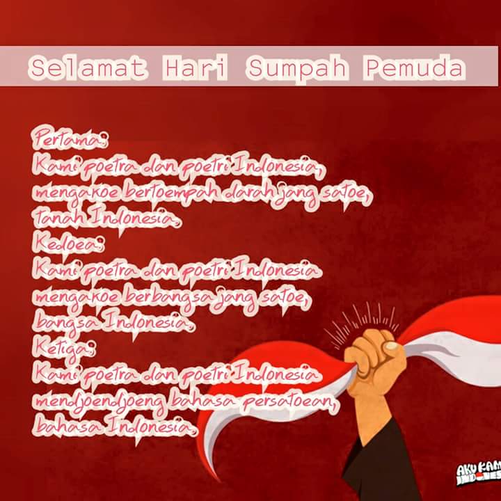 Selamat hari sumpah pemuda.
Smg pemuda indonesia khususnya pmd Karawang bisa menjadi generasi penerus bangsa yg cerdas,jjr &amp; bertanggung jwb