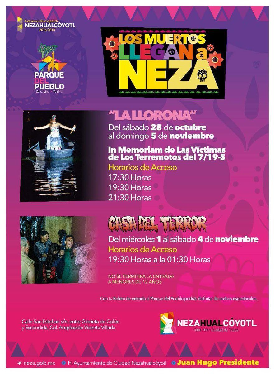 NezaParque's tweet photo. Los esperamos!!!! https://t.co/dmyCJXVP6K