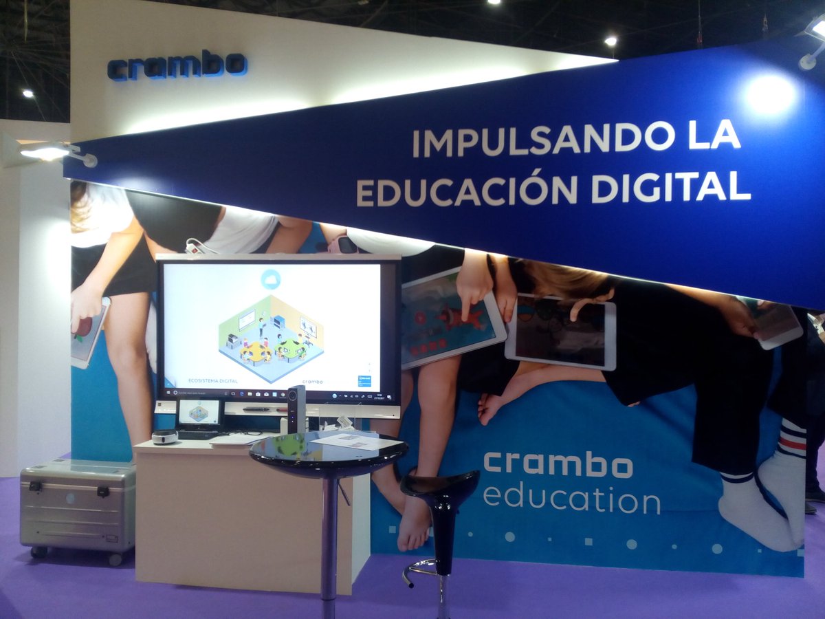 josecernu's tweet photo. Crambo impulsando la educación digital en  #SIMOEDU2017 @cramboEU  @SMART_Tech @heytech_es https://t.co/4MFp1069rT