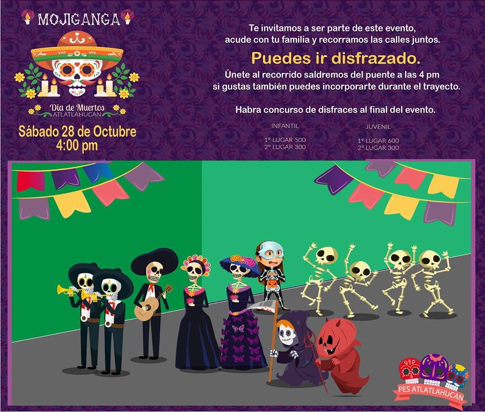 Al término del recorrido, se les hace la invitación para que participen en el concurso de disfraces. 

¡Somos el Partido de la Familia!