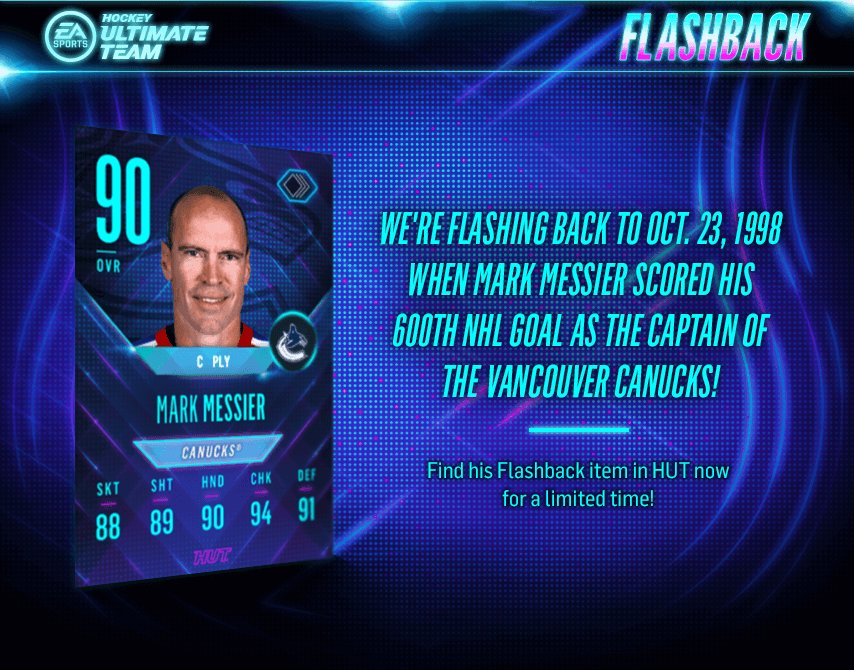 EASPORTSNHL's tweet photo. #FlashbackFriday to when #Canucks legend Mark Messier scored his 600th career goal as captain of the team.

RT for your chance to win one! https://t.co/DiTdv8oz4P