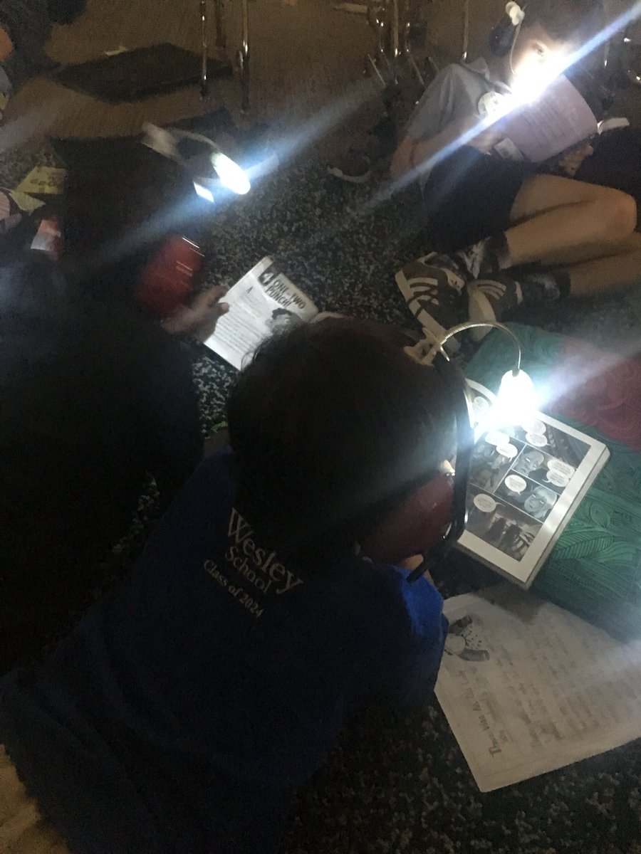 TeacherCorrie's tweet photo. Celebrating RW 2nd growth spurt w/Flashlight Friday @TheWesleySchool #anglerfish #tcrwp https://t.co/P0Bw3YZRf3