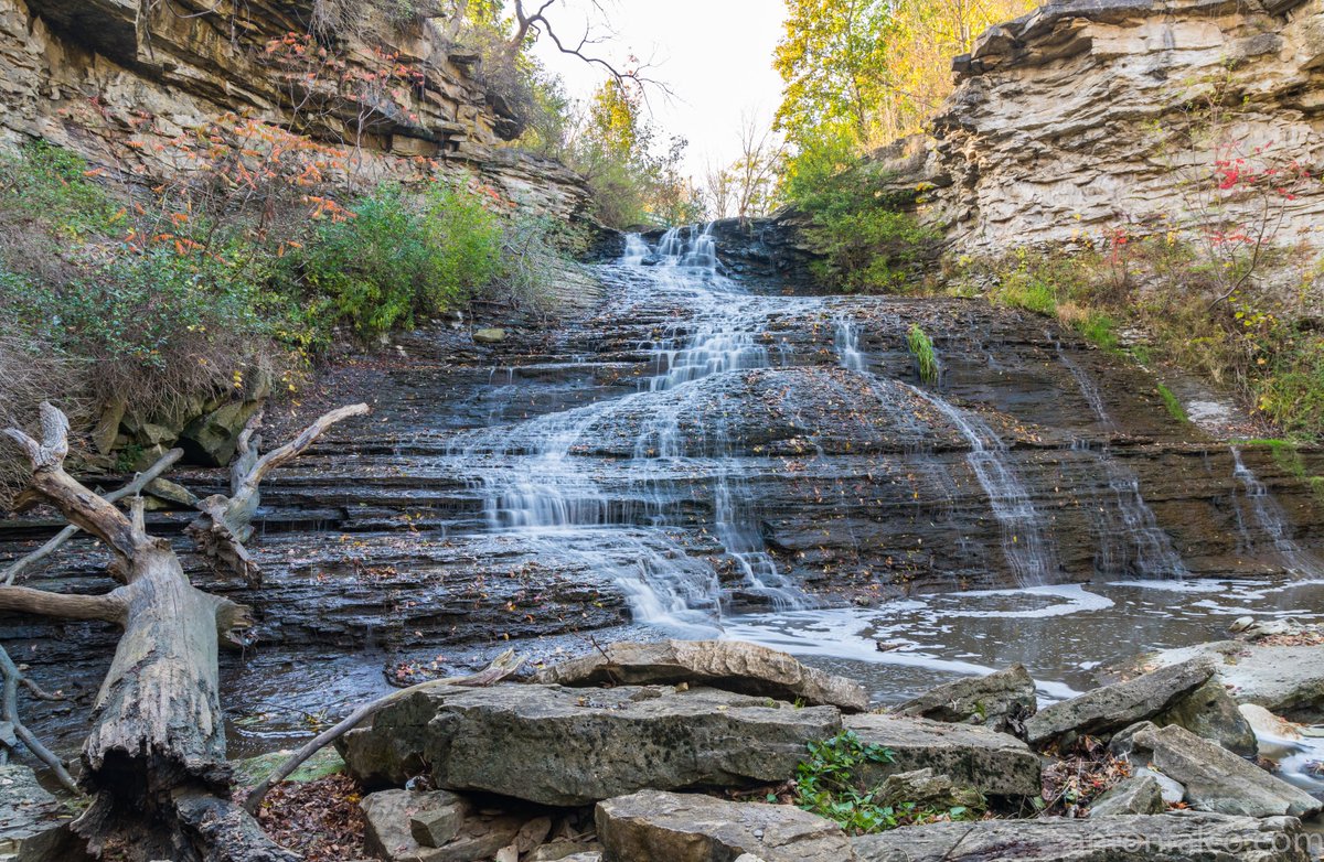 AntonFalcoWx's tweet photo. #BeamerFalls in Beamsville, #Ontario. #FallColours are a bit delayed, but a good view nonetheless.
#DiscoverON #ThePhotoHour https://t.co/Vae06VKOf5