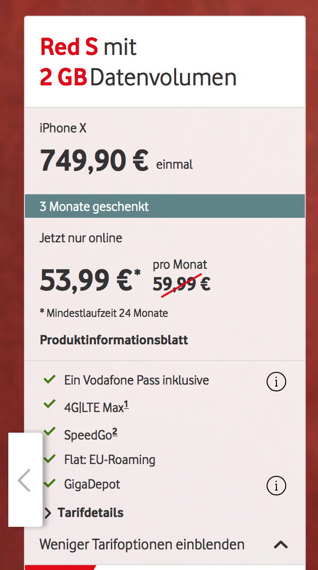 Real_Nel's tweet photo. @vodafone_de Ich Zahle bei euch mehr fürs #iPhonex als der UVP. Bei euch Zahle ich 1289,90€ -> ich schreibe unten was zur Rechnung! #Frech! https://t.co/eb9JsY2zTC