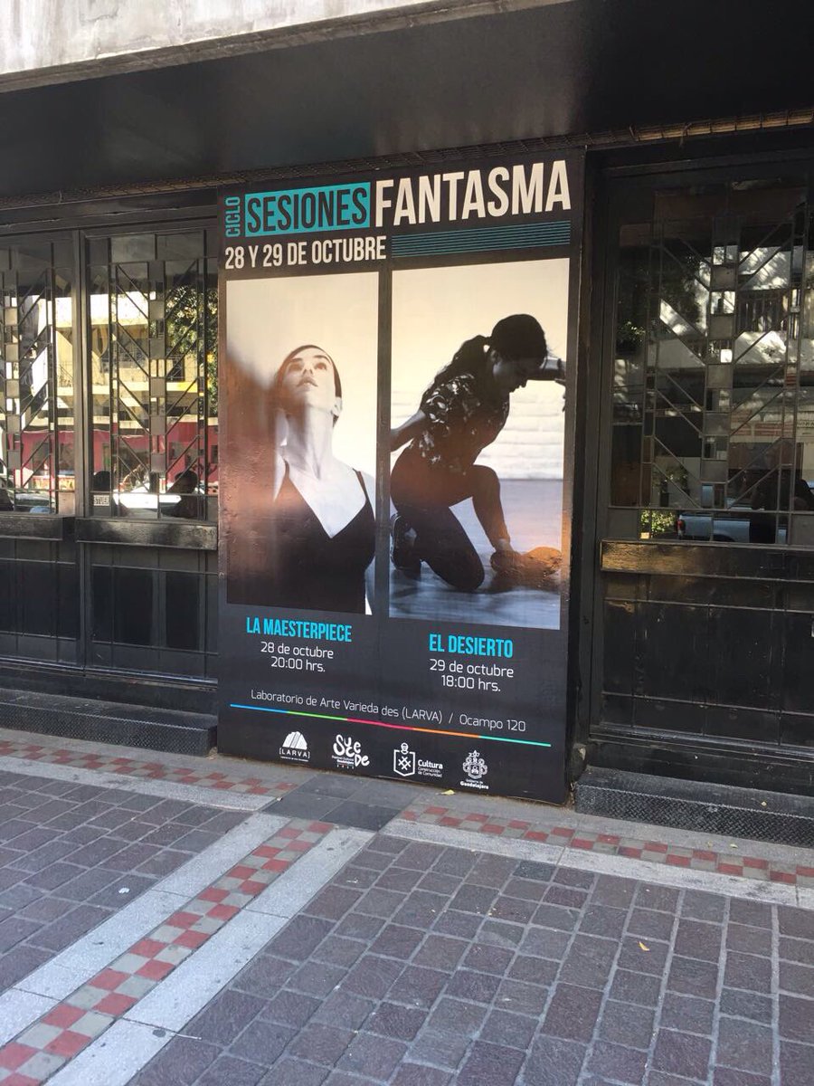 Decorando Guadalajara. Este fin en el LARVA las Sesiones fantasma. Sábado 20 h La Masterpiece y Domingo 18 h El Desierto. ¡Gratis! ¡Venid!