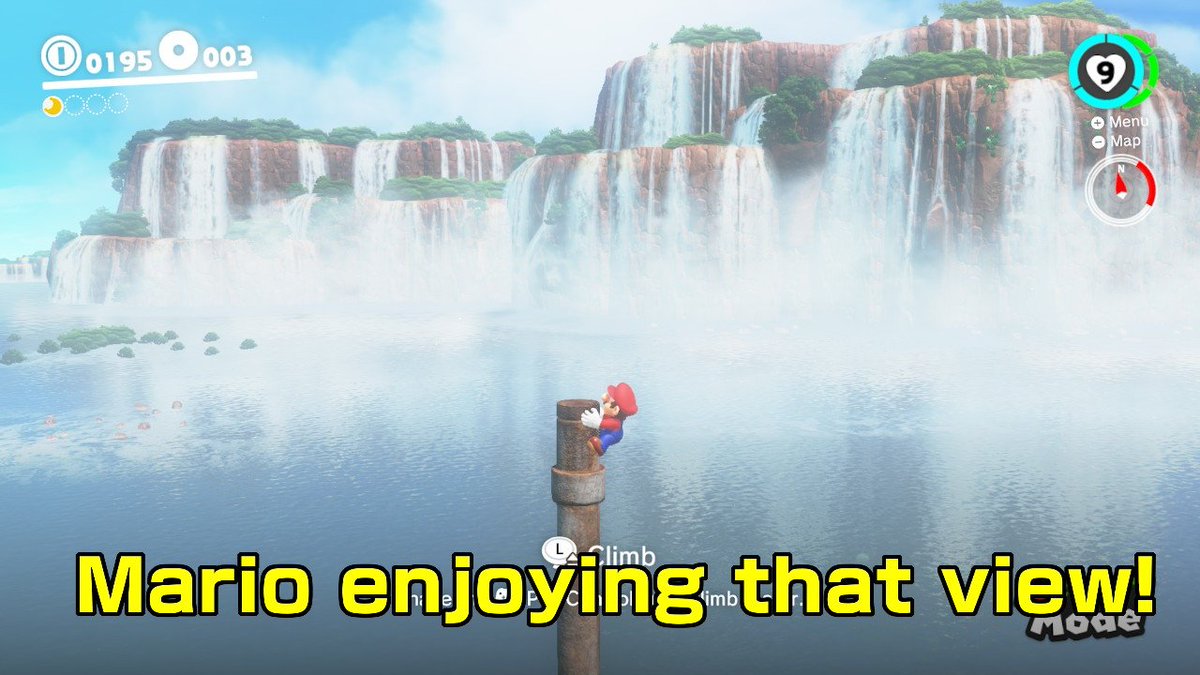 pixies209's tweet photo. lol. dat view tho :)  #SuperMarioOdyssey #NintendoSwitch https://t.co/jcIBcVbDcH