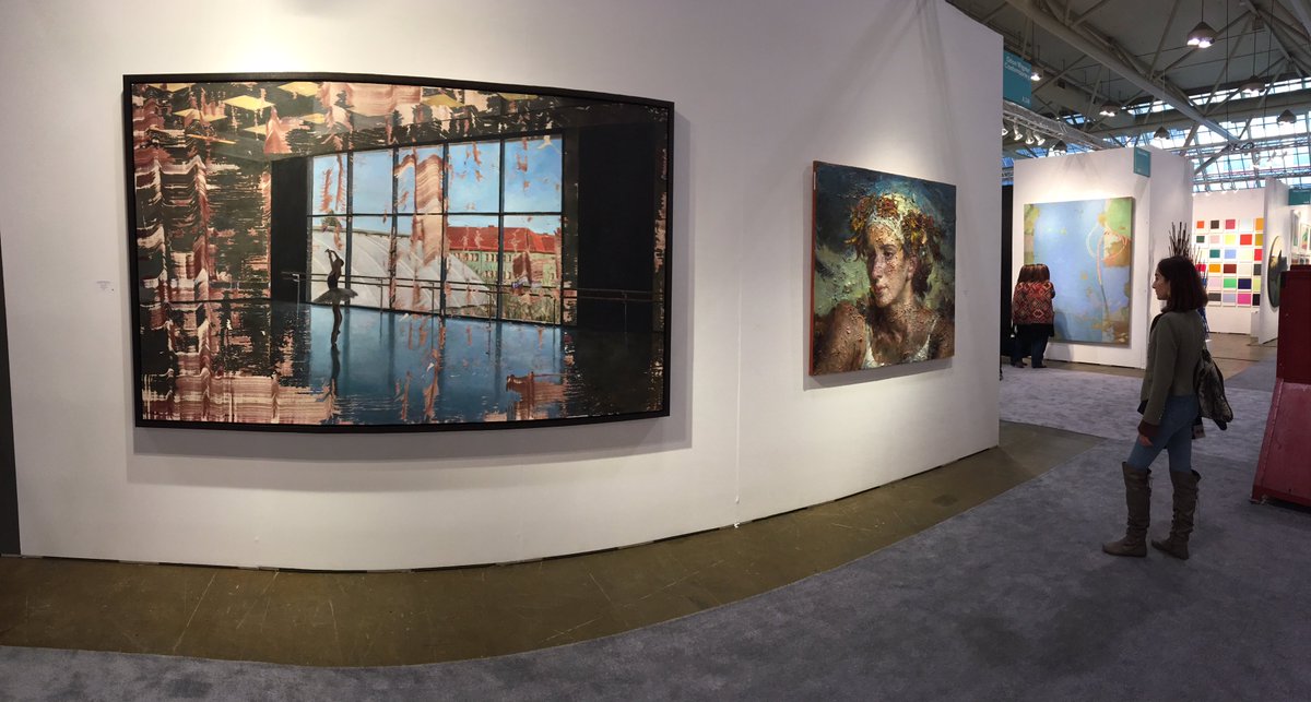 deenesh_G's tweet photo. Some of my works at the booth of Odon Wagner Contemporary at #ArtToronto2017 #toronto #Ontario #artfair https://t.co/4yW6gSxFkN