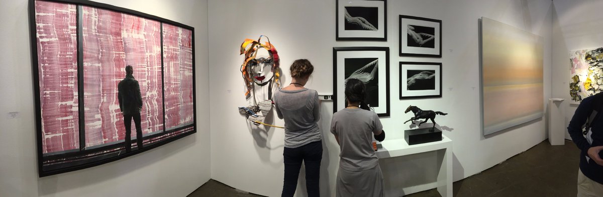 deenesh_G's tweet photo. Some of my works at the booth of Odon Wagner Contemporary at #ArtToronto2017 #toronto #Ontario #artfair https://t.co/4yW6gSxFkN