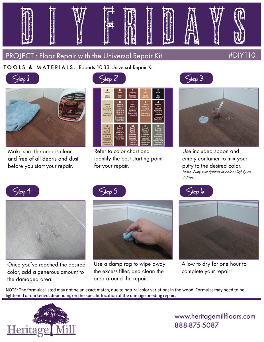 Heritage Mill On Twitter Diy Floor Repair With The Roberts 10 33
