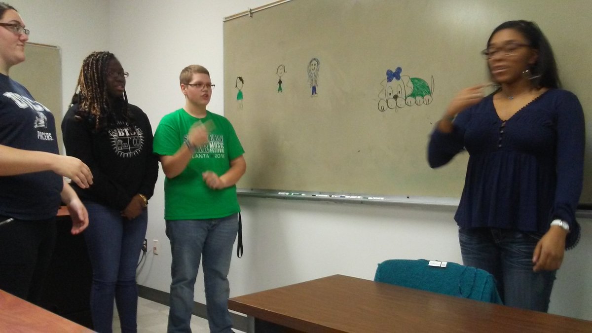 Great meeting today! Signing skills are on fleek...👌
#ASL #USCA <a href="/USCAiken/">USC Aiken</a>
