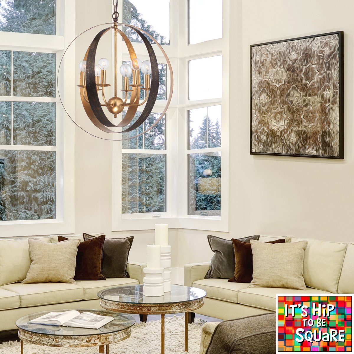 CartierLighting's tweet photo. Mesmerizing loops of english bronze and antique gold that create a statement in any room. #lighting #style #design #statement https://t.co/1FIzy6b4iC
