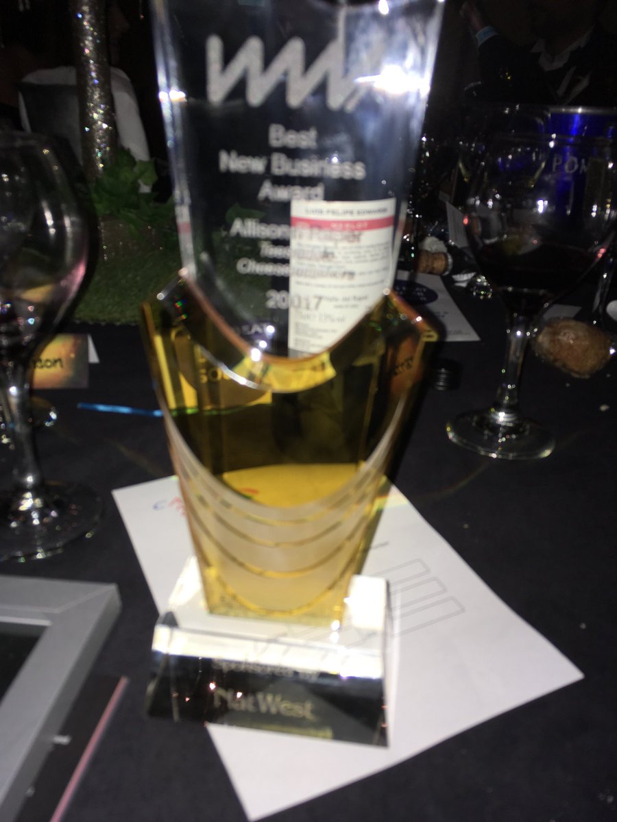 teesdalecheese's tweet image. Omg! I won North East Business Woman of the Year - Best New Business. Reeling. So seriously seriously chuffed.