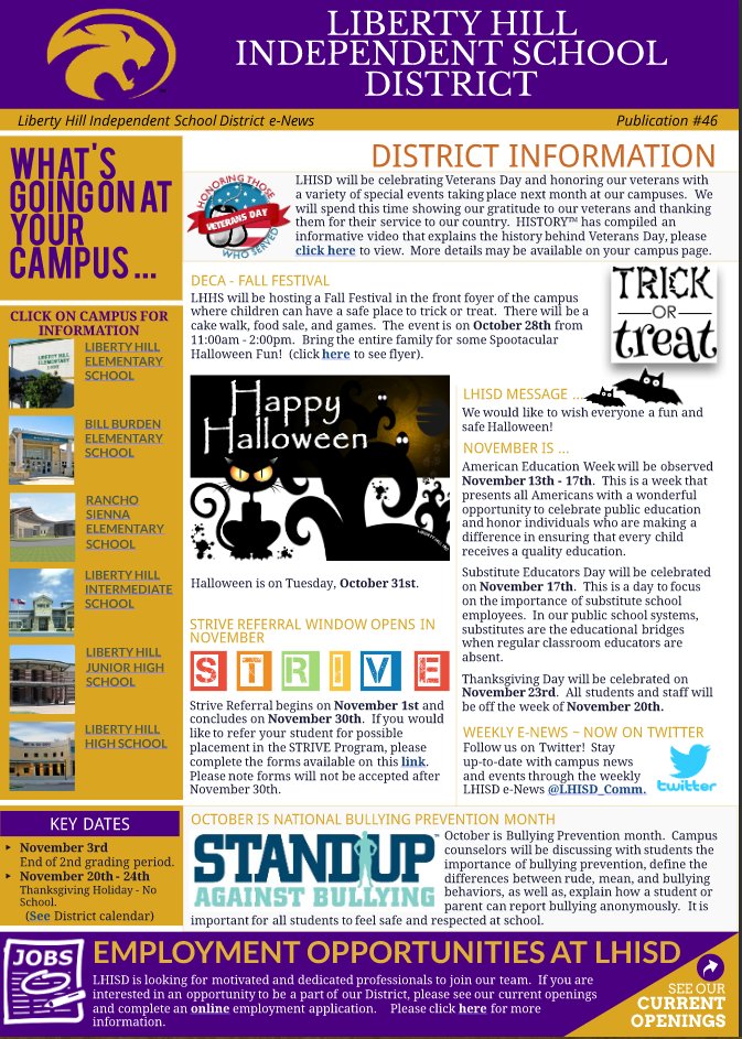 What's Going on at LHISD? Stay up-to-date with campus news and events with this week's #46 LHISD e-News x.com/LHISD_Comm/sta…