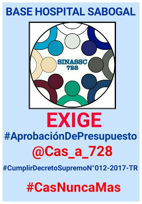 YaninaCabana2's tweet photo. @augusegui @MTPE_Peru Los trabajadores @EsSaludPeru en pie de lucha #Ampliaciónpresupuesto #Incorporación1bloqueanual #Listastransparentes. https://t.co/qKaTE1BvYH