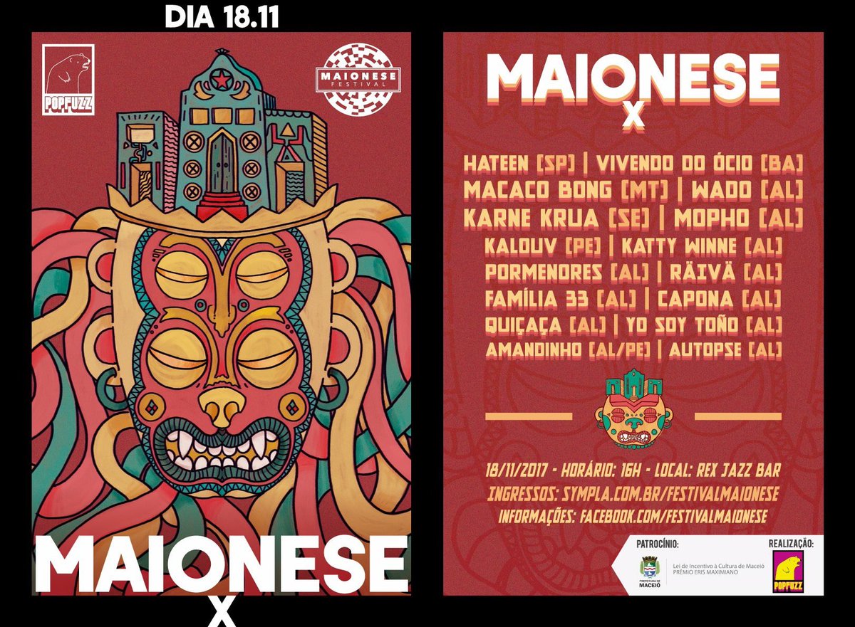 kalouv's tweet photo. Marca os amigos de Maceió! Dia 18 de novembro tem Elã na décima edição do Festival Maionese. ✨Mais informações: https://t.co/NM5q6hamhi https://t.co/j40KK2z7Fw