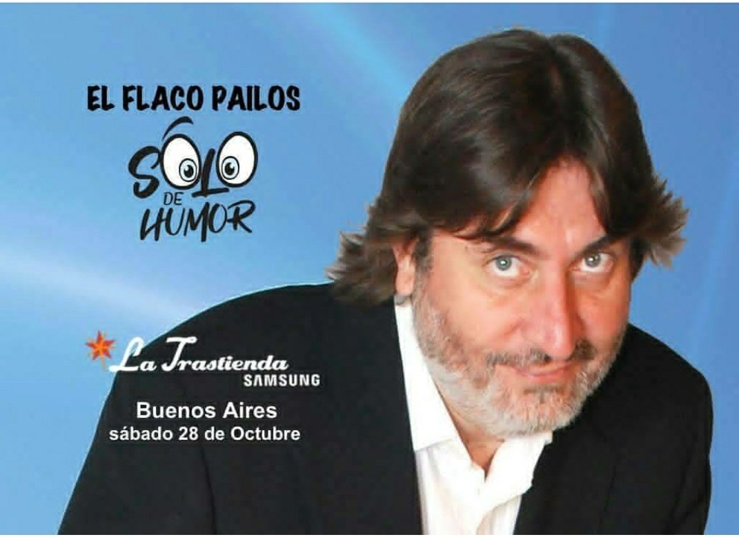 El SÁB 28/10 a medianoche <a href="/elFlacoPailosOK/">El flaco Pailos</a> promete sellar la grieta a pura carcajada con el unipersonal #SóloDeHumor
bit.ly/2gNmZNh