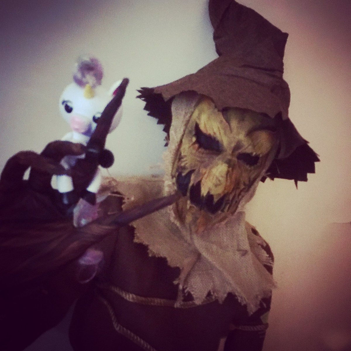 CuteMonsterDad's tweet photo. Making friends. #fingerlings #gigitheunicorn #halloween @WowWeeWorld https://t.co/b6wXHHbJcC