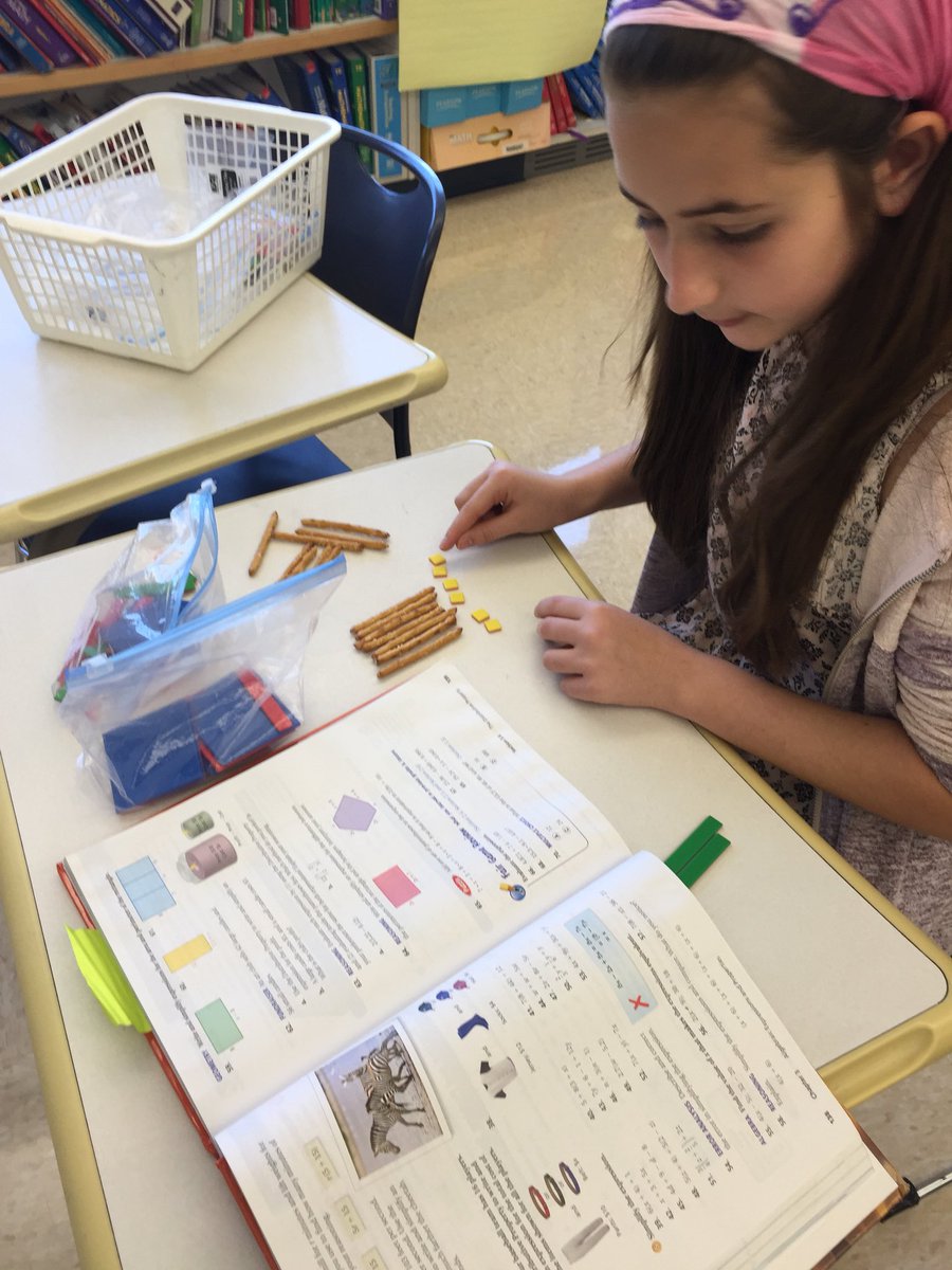 Schechter_Math's tweet photo. Algebra tiles (and pretzels)support student learning. 7th grade pre-algebra. https://t.co/mCIi4dlVVF
