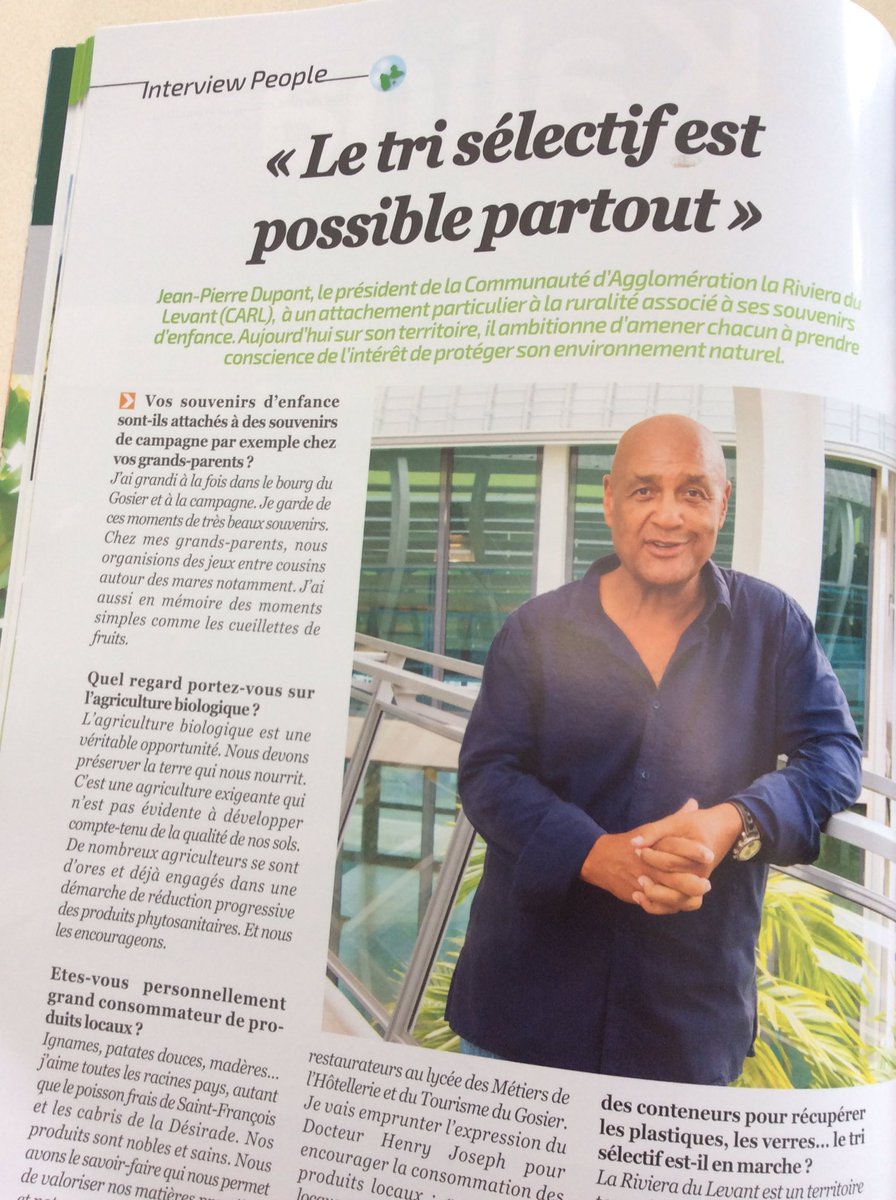 Caraibeagricole's tweet photo. Et oui c'est possible et Jean Pierre Dupont Président de @RivieraDuLevant l'explique dans la dernière édition de notre mag https://t.co/X8NPfbQDbf
