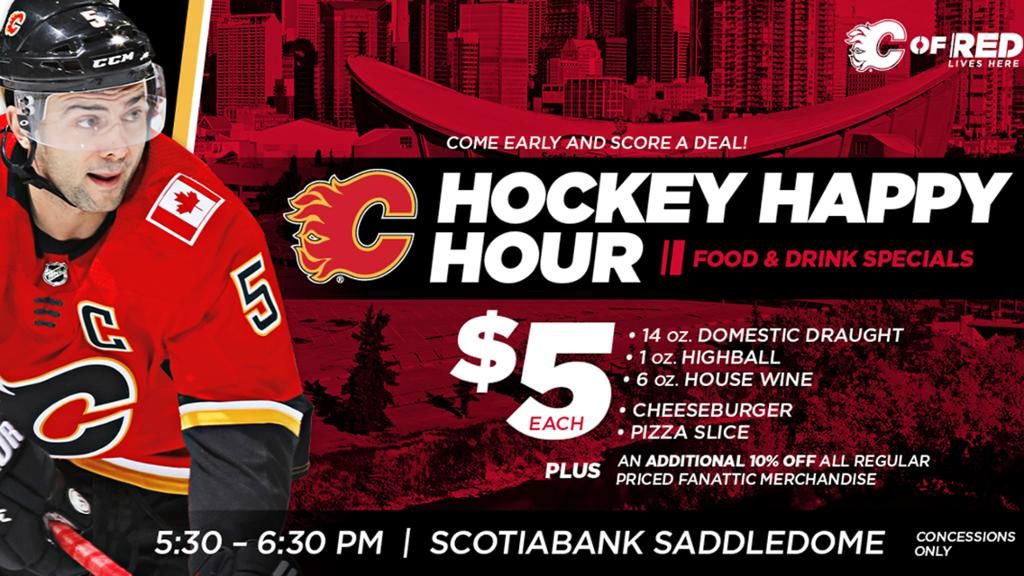 hiacanada's tweet photo. Going to @NHLFlames game tonight? NEW!!!! $5 Happy Hour from 5:30 to 6:30 at the Dome!!! https://t.co/ojFRjyMkIW #yyc #flames #happyhour https://t.co/VklXpGVwBP