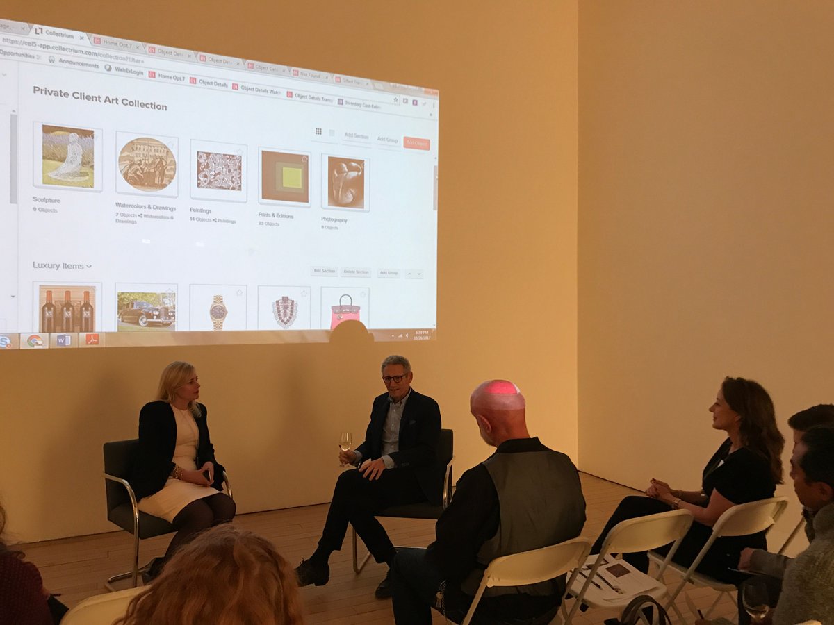 Collectrium's tweet image. Last night, Collectrium and James Cohan hosted panel discussion for the New York Celebrity #Assistants. #nyca #art #jamescohan