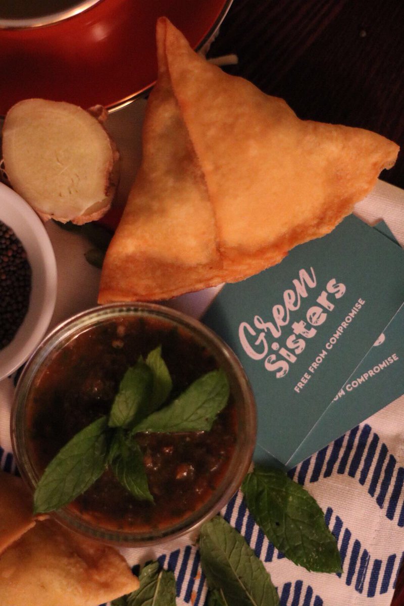 greensisters_'s tweet photo. Look out for @greensisters3f tomorrow @Coeliac_UK Wales #cardiff #saturday #food #freefrom #Vegan #glutenfree #samosa #freefromcompromise https://t.co/eiv49G4bE9
