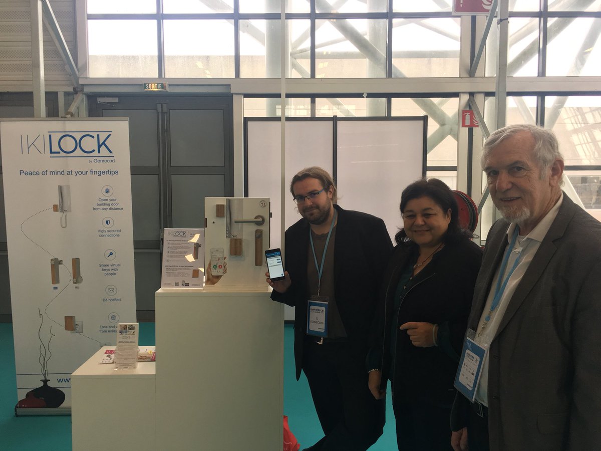 Nous étions au salon #Evoluvies de #ChalonSurSaone avec @ikilcok et ses solutions pour le maintien à domicile! #smartlock #silvereconomy