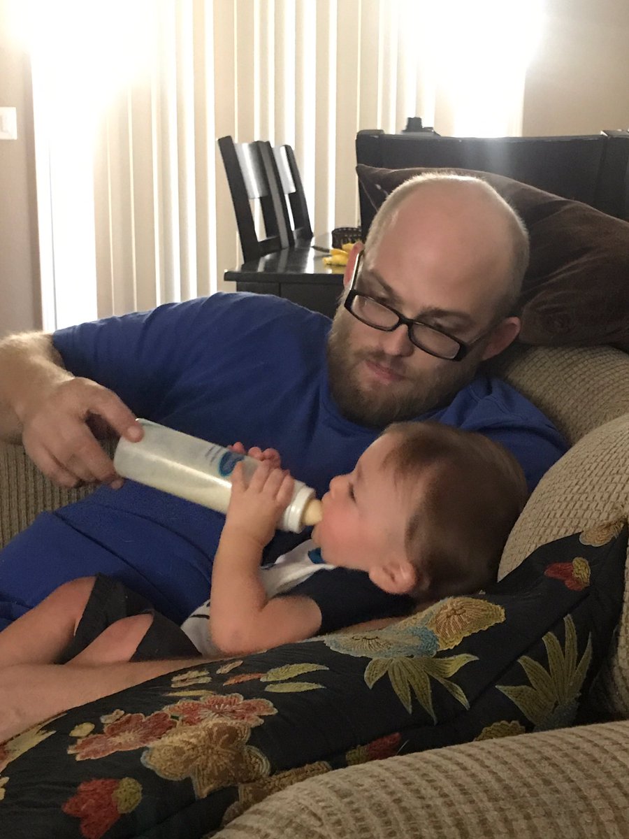BigPete23's tweet photo. Got my little buddy watching #StrangersThings2 with me...#TroyScott
He ain't afraid of the #Demogorgon or #TheUpsideDown! https://t.co/In6qkGi83g