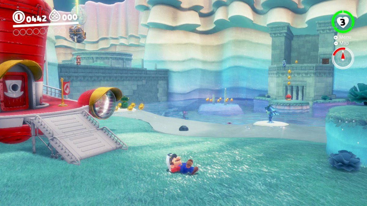 pixies209's tweet photo. Walked away for a bit, I came back to this. lol #chillinlikeaboss #SuperMarioOdyssey #NintendoSwitch https://t.co/ertMdWEV7D