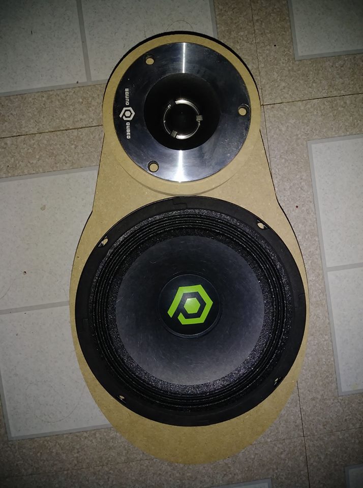 SoundQubed's tweet image. Ryan S-b figured out a way around running 6x9s by fabbing up his QP-MR6.5s and QP-TH25 into a 6x9 ring! Can't wait to see these installed.