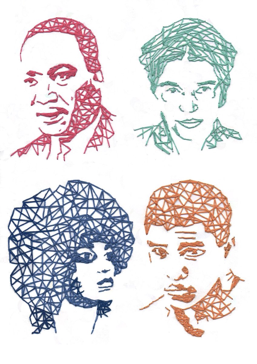 daisytaylorr's tweet photo. Hand embroidered 'The Icons' #FEBHM17 https://t.co/DrvwDroR9j