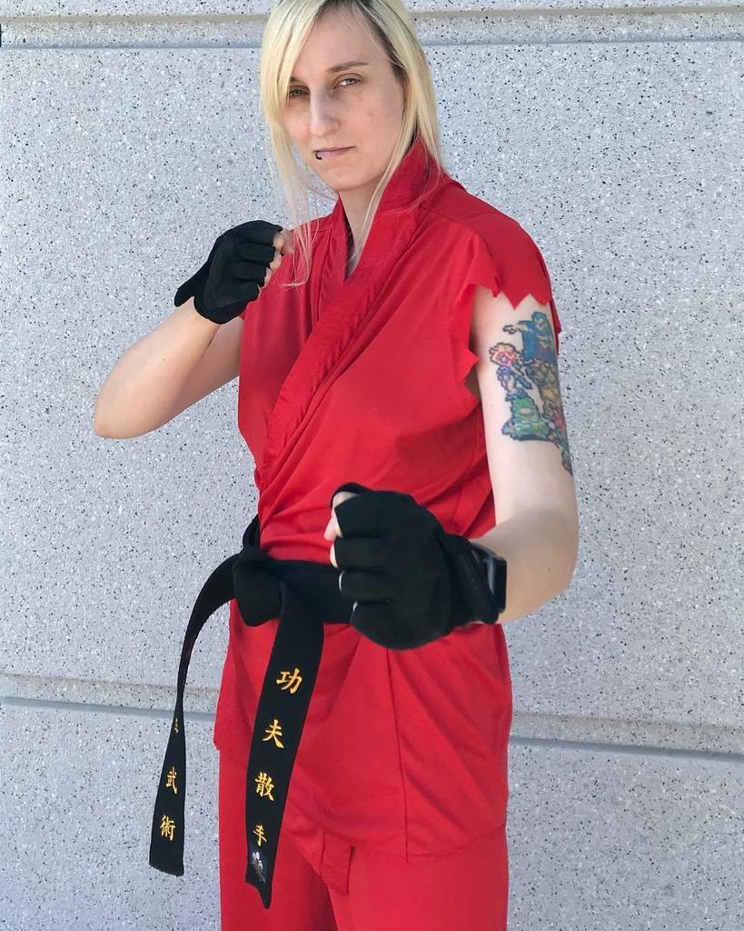 Level99RedMage's tweet photo. #Halloween at #BlizzardEntertainment! This year I dressed as #Ken from #StreetFighter. #BlizzLife #SanSoo #KungFuSanSoo https://t.co/qcbjGkSIXc