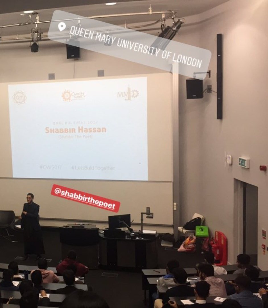 shabbirhsn's tweet photo. Thanks for having me today @QMBartsCW 🙌

#CW2017 #LetsBuildTogether https://t.co/UtJbKechYW