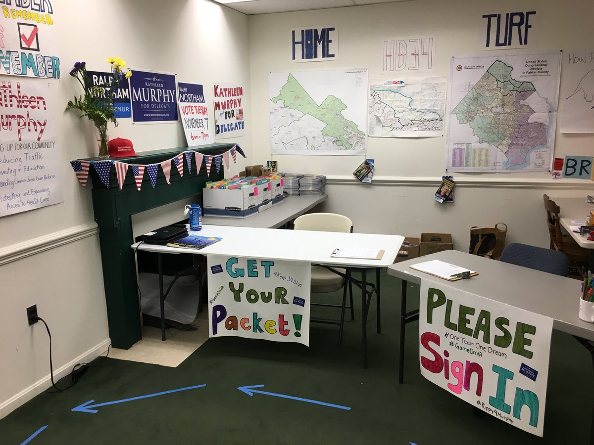 41DREW's tweet photo. The staging location is ready to go! Come by tomorrow at 9am to get your packet! #Keep34Blue #GameOneVA https://t.co/pTy98RCyXQ