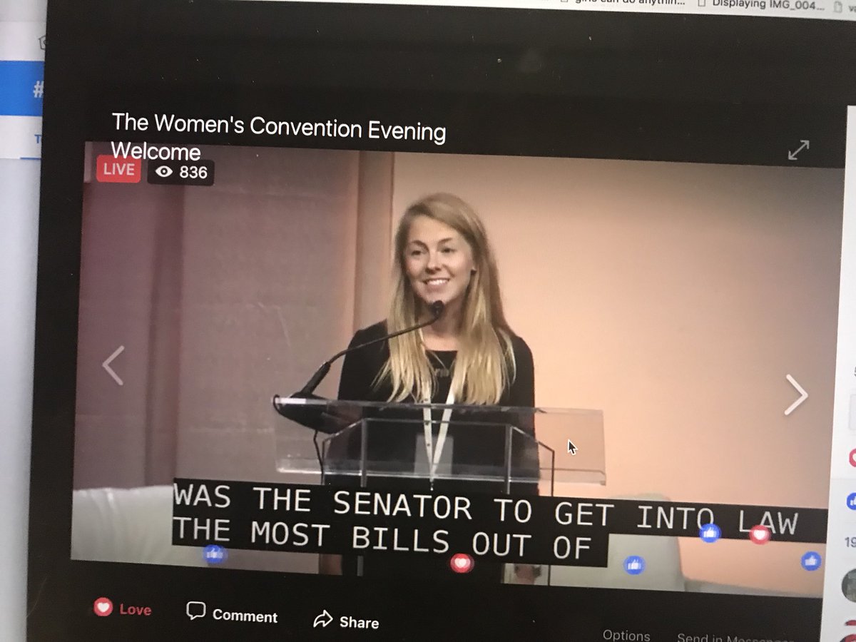 womensmarch's tweet photo. So proud to see our volunteer coordinator @CRyanDC introducing her homestate Senator, @amyklobuchar, tonight at the #WomensConvention! https://t.co/OGNHu1STwR