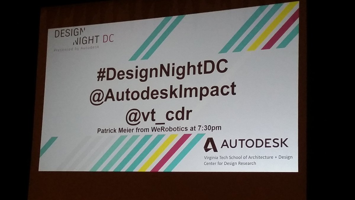 Smithsonian3D's tweet photo. Excited for #DesignNightDC thanks to @AutodeskImpact & @VT_CDR robotics for good https://t.co/7o0T4hOHPE