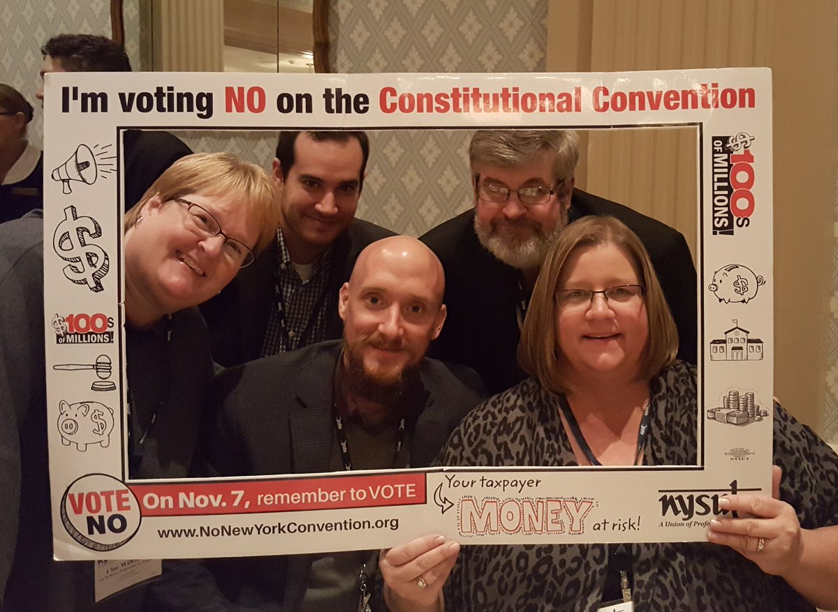 OCMBFT's tweet photo. @nysut We are voting no on Con-Con! https://t.co/nVfAazvfkD