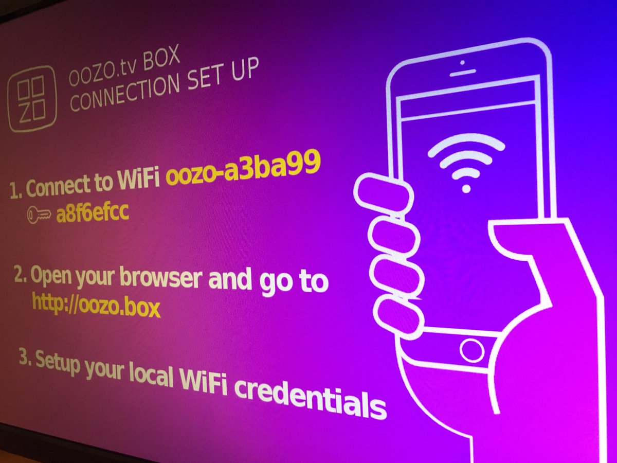 OOZOtv's tweet photo. Getting ready for #NYDSW! 🚨 New feature alert: keyboard-less setup.  Just plug @OOZOtv on the TV and use a smartphone to select your WiFi https://t.co/JBPt1gT4DI