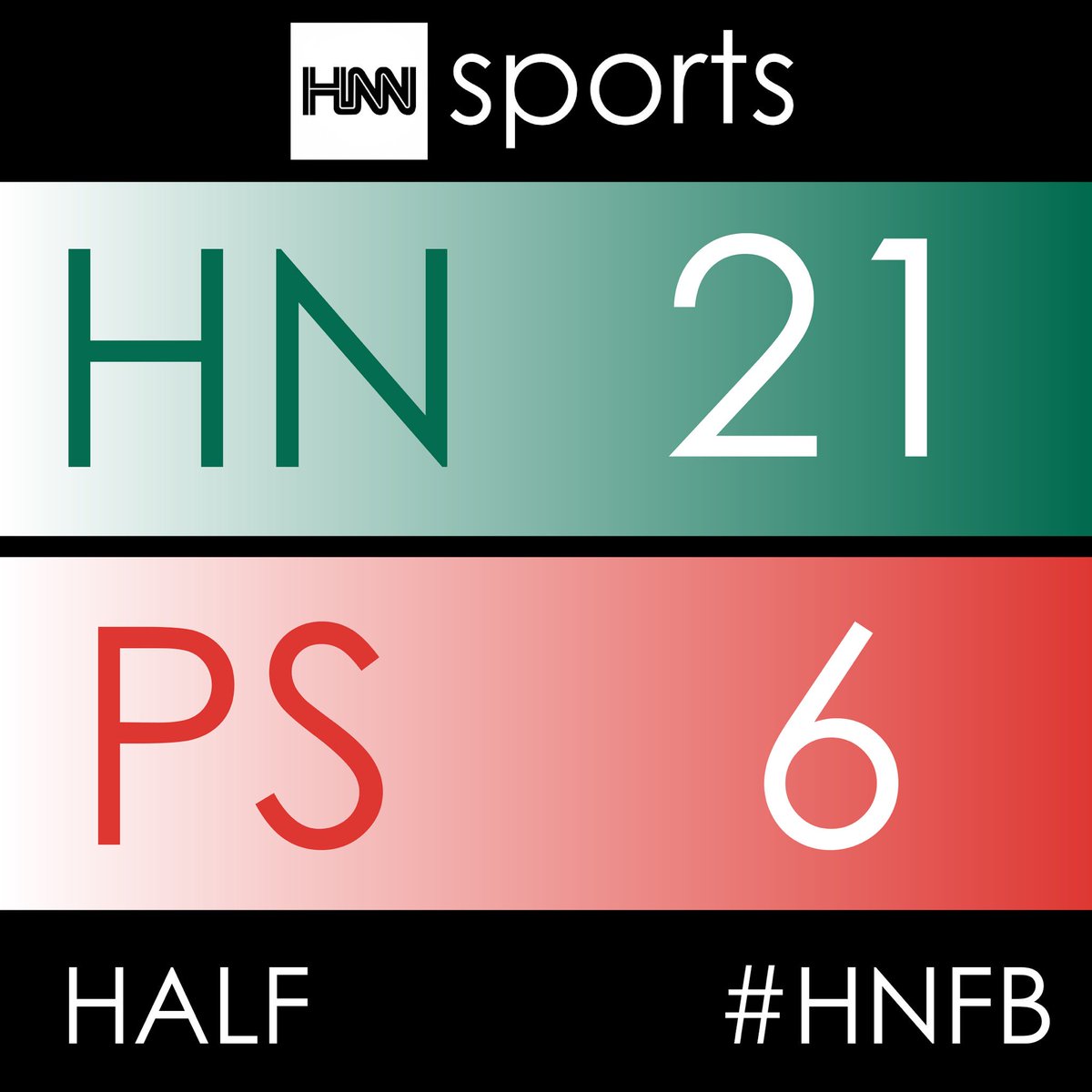 NamerAthletics's tweet photo. Halftime from Byers Field #HNNSports #HNFB https://t.co/R9bOrQZojU