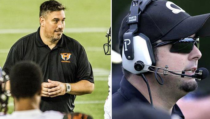 CJFLnews's tweet image. A combined 24 yards of head coaching experience highlights the @AKO_Fratmen - @CanesFootball63 #Ontario Conference final on Sunday bit.ly/2zVC48g