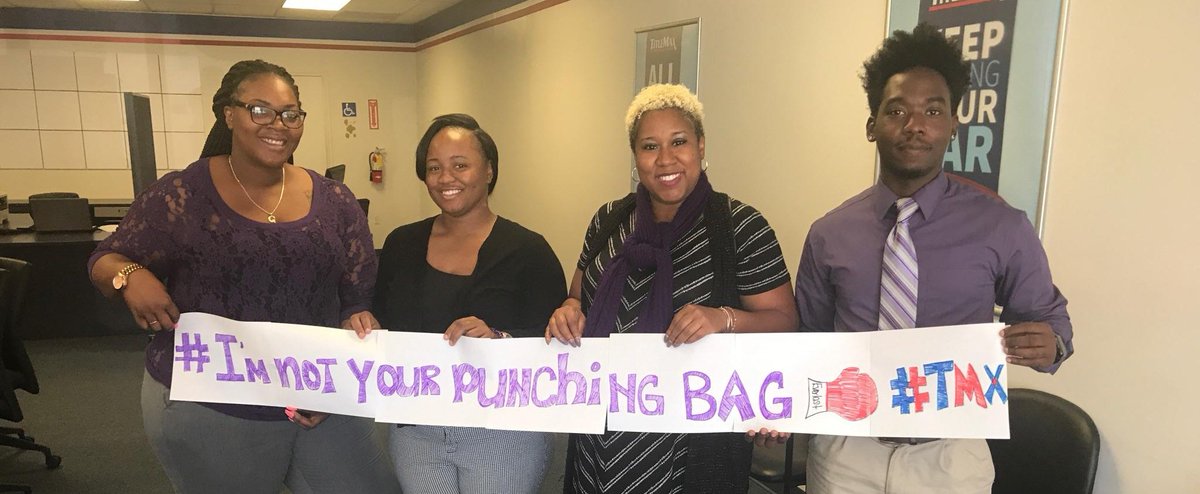 NextGear_CPM's tweet photo. #DomesticViolenceAwarenessMonth #tmxcares Team MCDONOUGH raising awareness. GWEN, MYTECA, DDO, MARQUEZ. Rising talent! https://t.co/fI44FWteWY