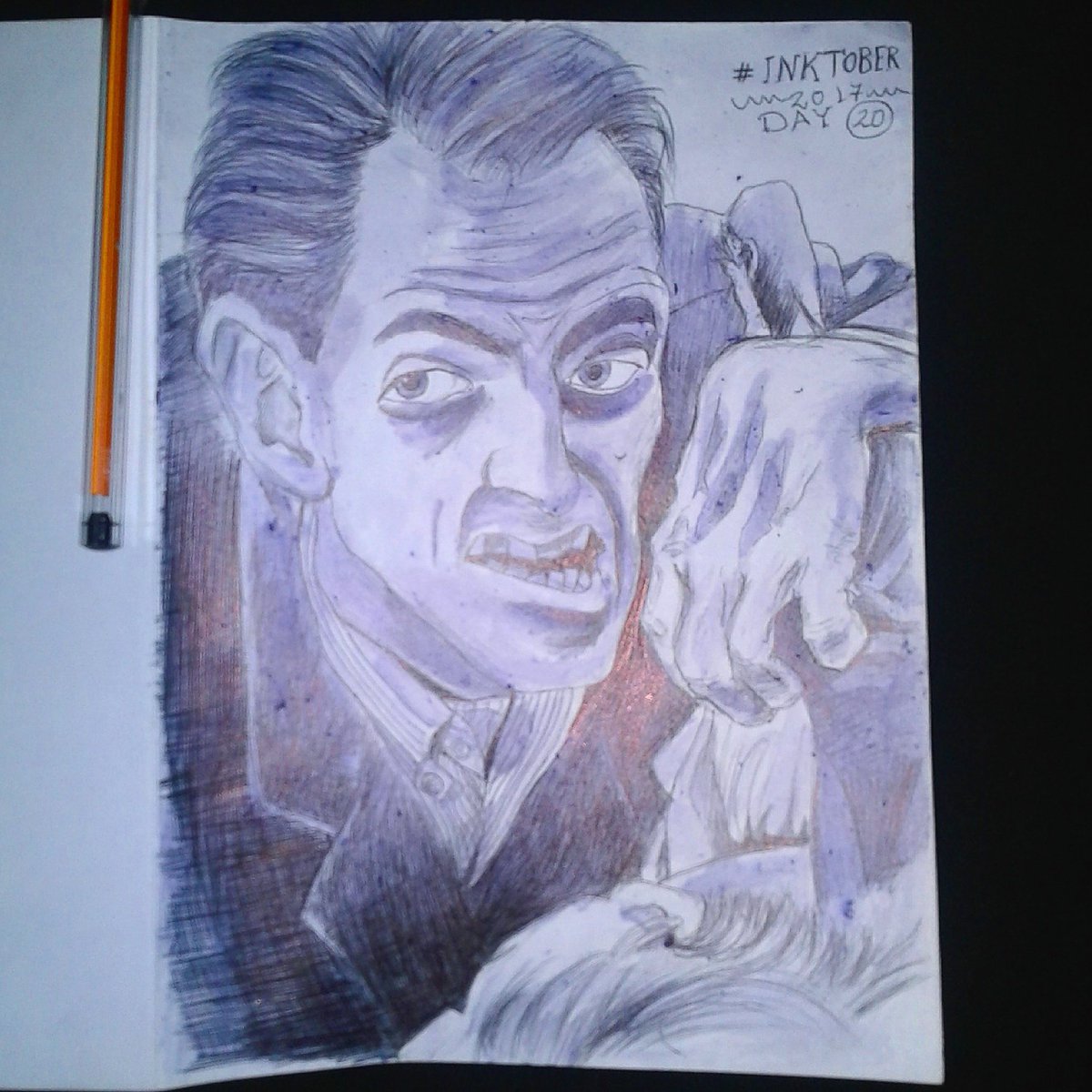 Diecenturiao's tweet photo. #firstzombie #primeirozumbí #anoitedosmortosvivos #georgeromero #zombie #classichorrormovie #inktober2017 #OCenturiao https://t.co/SPbLRK3ukT