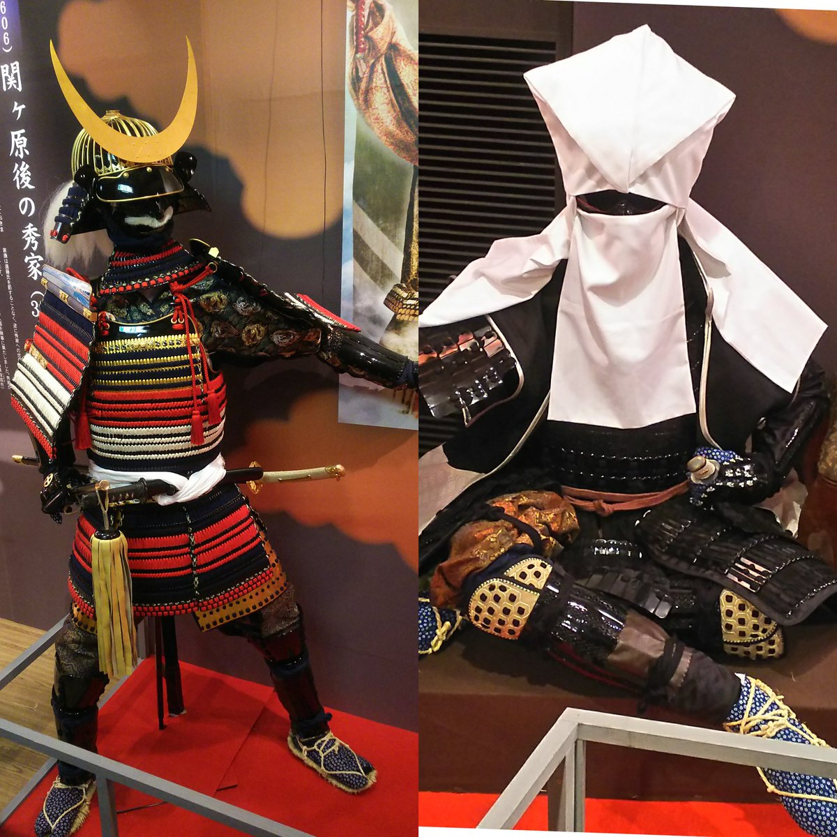 岡山城内の武将甲冑複製 #島津義弘 #大谷吉継 #福島正則 #小早川秀秋