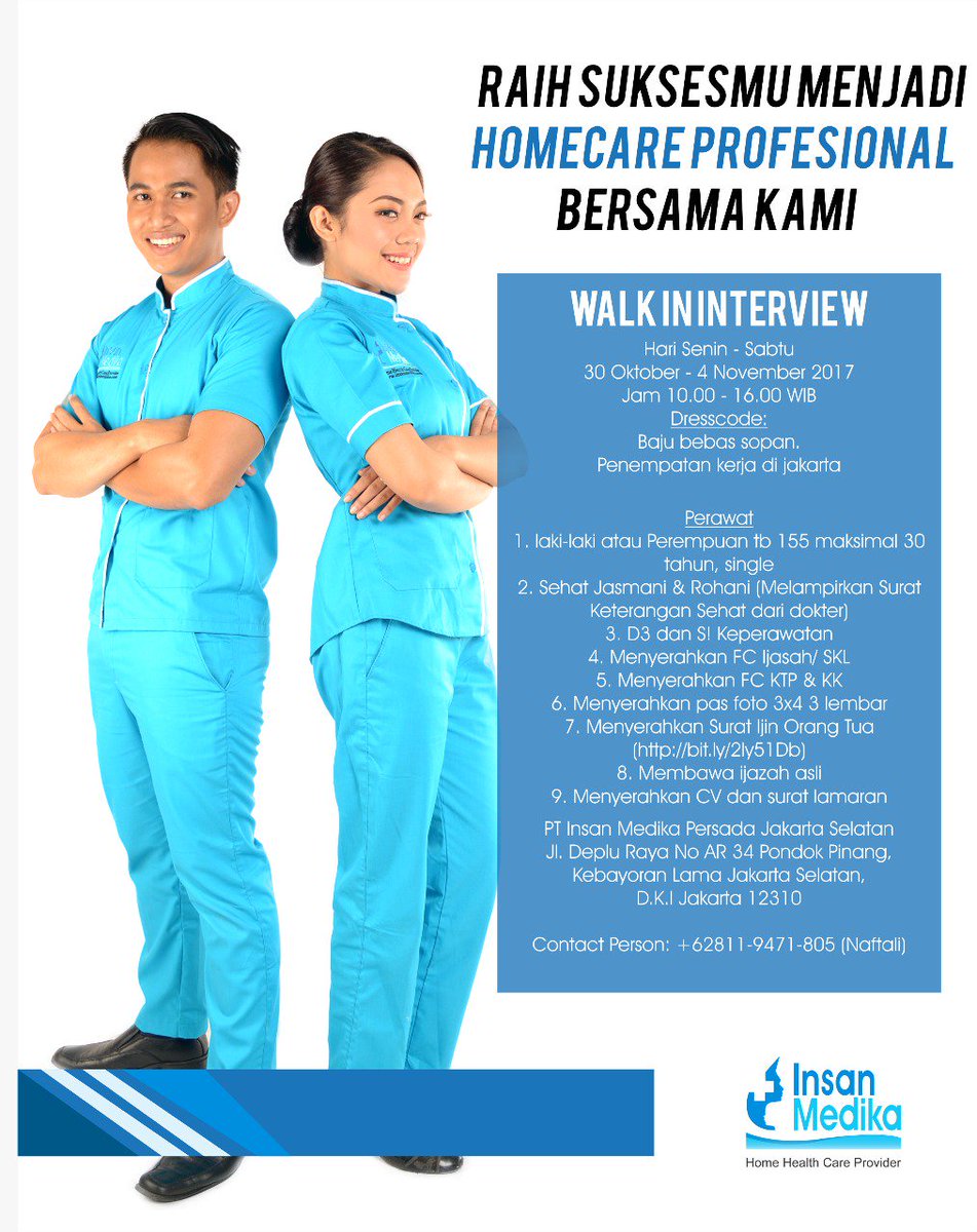 Lowongan Kerja Perawat Home Care Jakarta