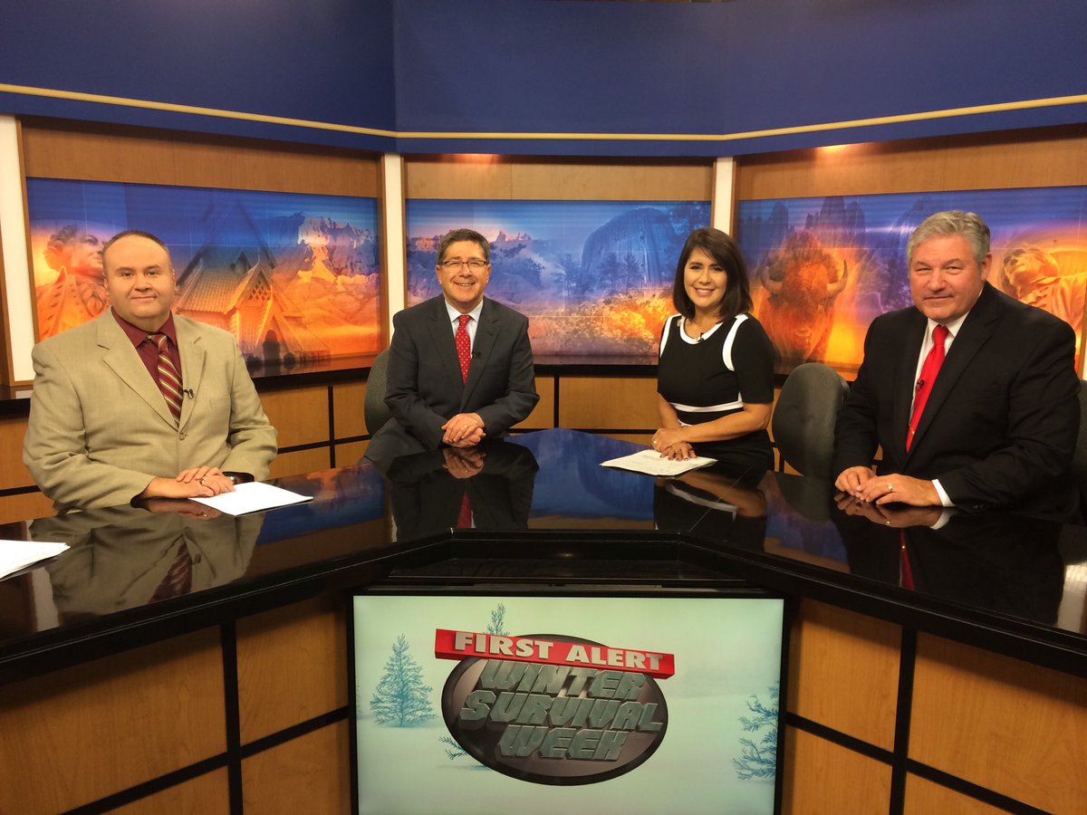 MikePowersKOTA's tweet photo. Final newscast for this crew in Duhamel building. Mixed emotions as we move to new set on Skyline Drive. #kotanews https://t.co/7mIg6EWxog