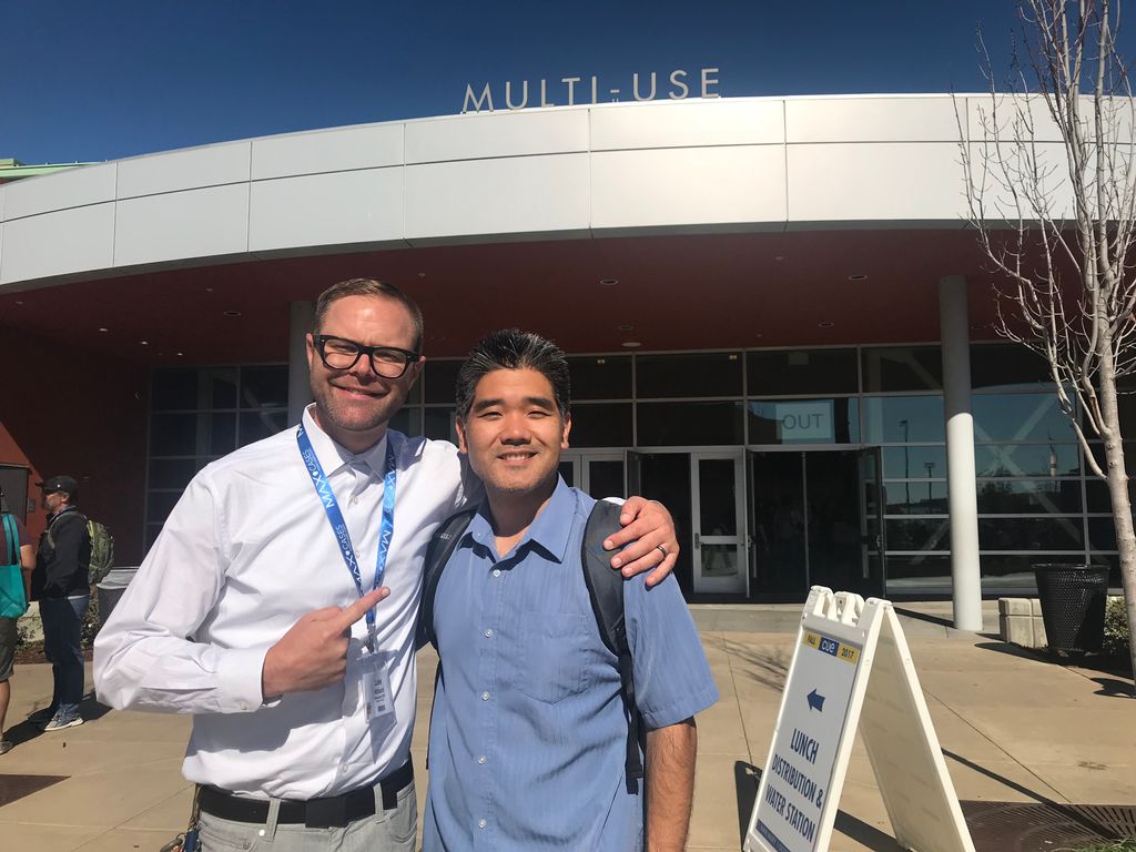 stevensato's tweet photo. #WDC17 represent @cue #CUEFALL @EdTechChristina @lukelhib #googleei @jcorippo @jesush1979 @edtechteam @GoogleForEdu @edtechtimes https://t.co/ARdiuc6I4s